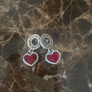 Pandora mother daughter pink and silver charm together